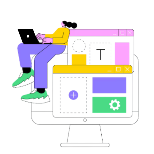آیکون خدمات طراحی سایت حرفه‌ای و رابط کاربری توسط DnzWebs
